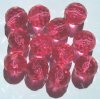 12 20mm Acrylic Faceted Raspberry